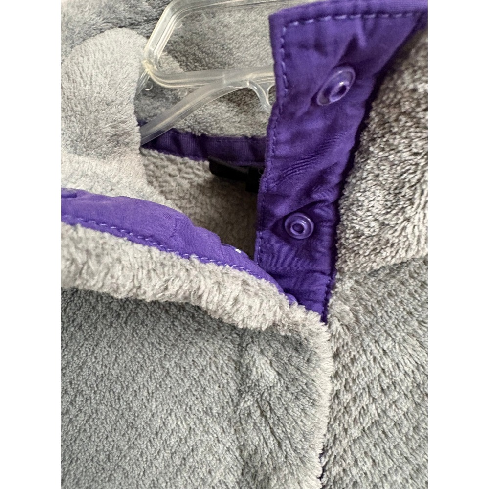 Patagonia Re-Tool Snap-T Fleece Pullover Womens Medium Grey Purple Polartec - Picture 5 of 11
